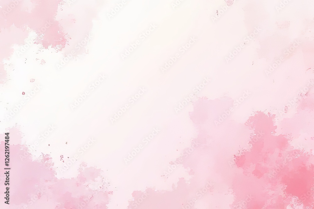 Obraz premium Delicate Pink Watercolor Background Design