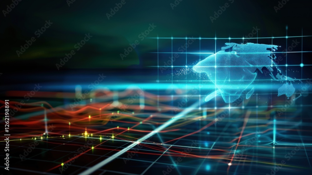 Global data visualization trends in technology digital space abstract graphic futuristic environment digital perspective Global data visualization trends in technology digital space abstract graphic futuristic environment digital perspective
