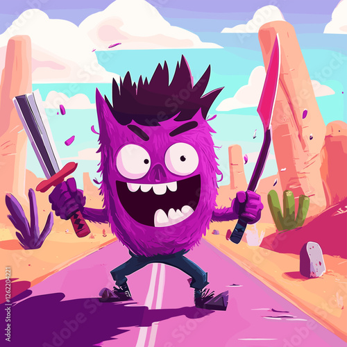 Cartoon Monster Duelist