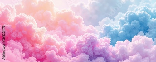 Seamless watercolor cloud stripe pattern Textured background ideal for textile , decor, fabric, aesthetic