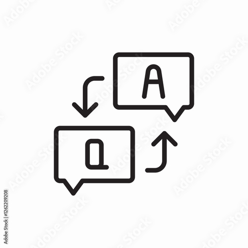 Language translation icon vector sign
