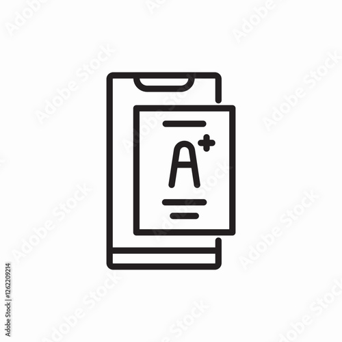 Language dictionary icon vector sign
