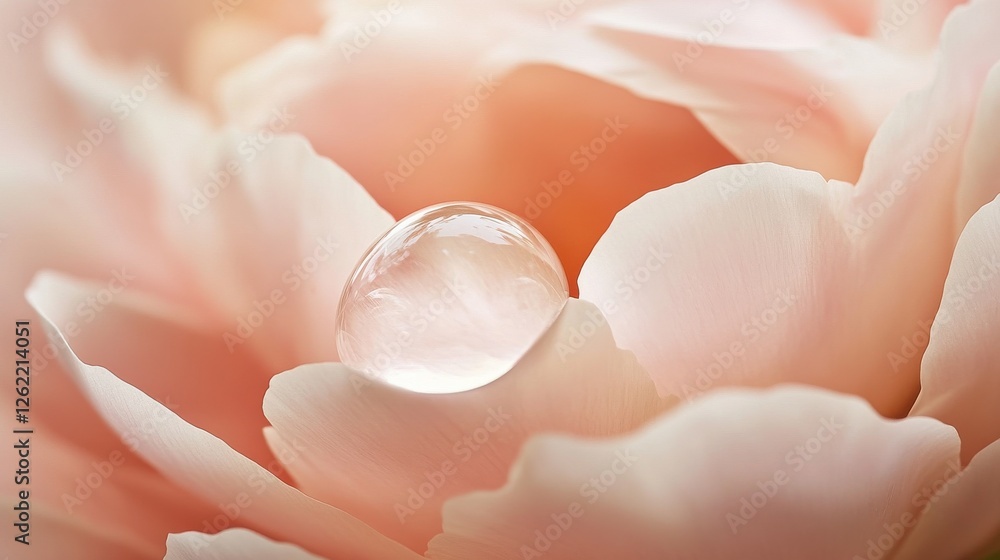 A close up of a flower with a small drop of water on it A close up of a flower with a small drop of water on it