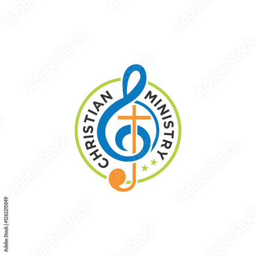 Christian praise and ministry logo design concept