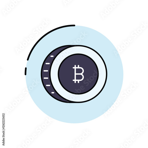 Bitcoin vector icon