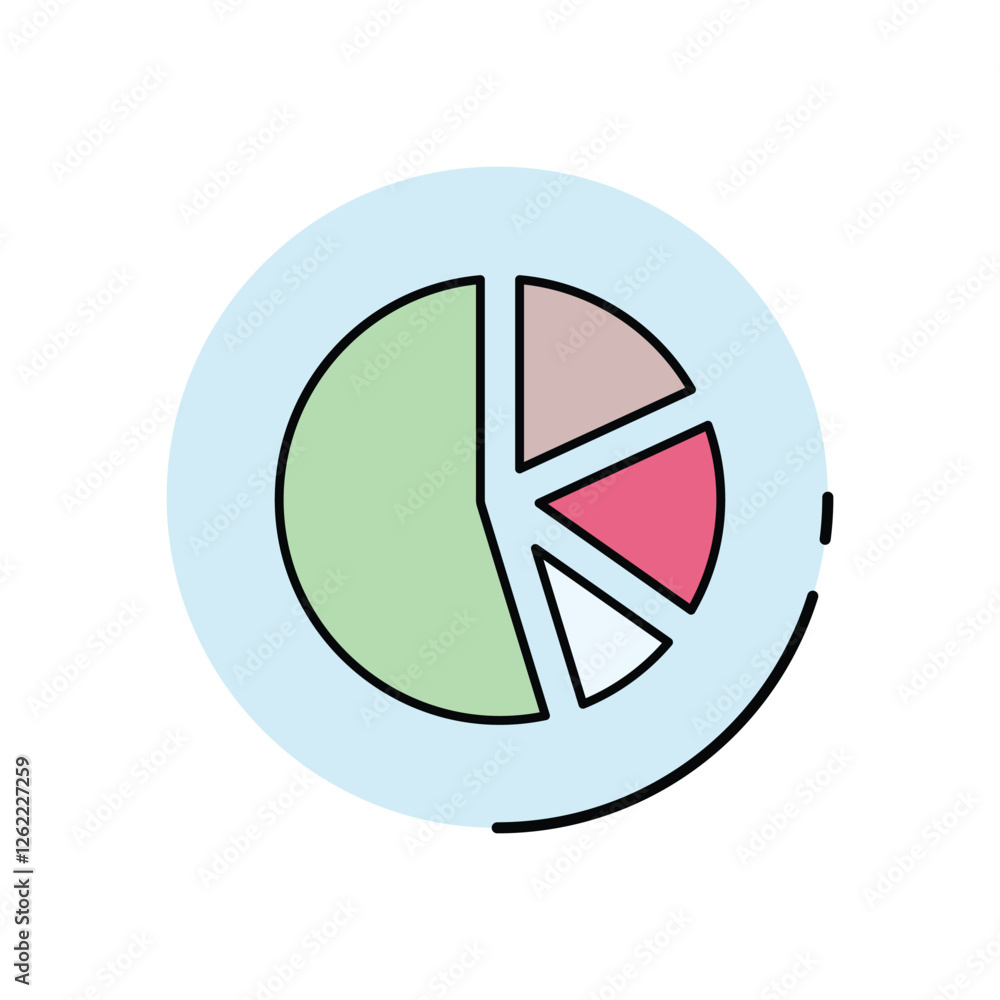 Pie Chart vector icon Pie Chart vector icon