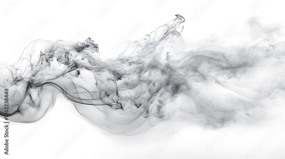 Abstract grayscale smoke wave design artwork Abstract grayscale smoke wave design artwork