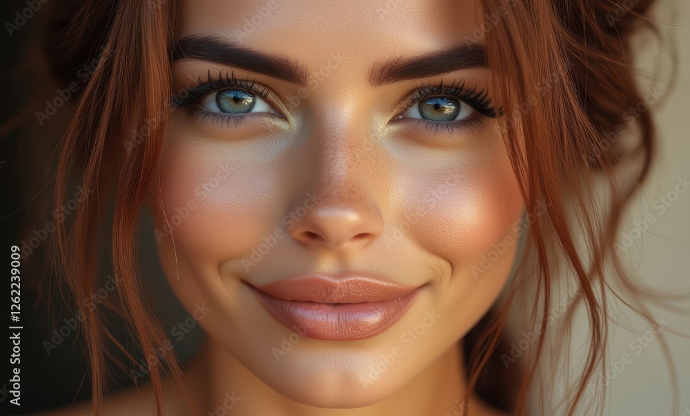 Beautiful young woman with captivating smile Beautiful young woman with captivating smile