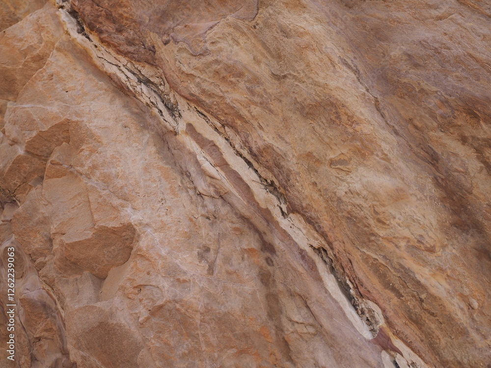 Obraz premium Excavation rock surfaces destroy the environment