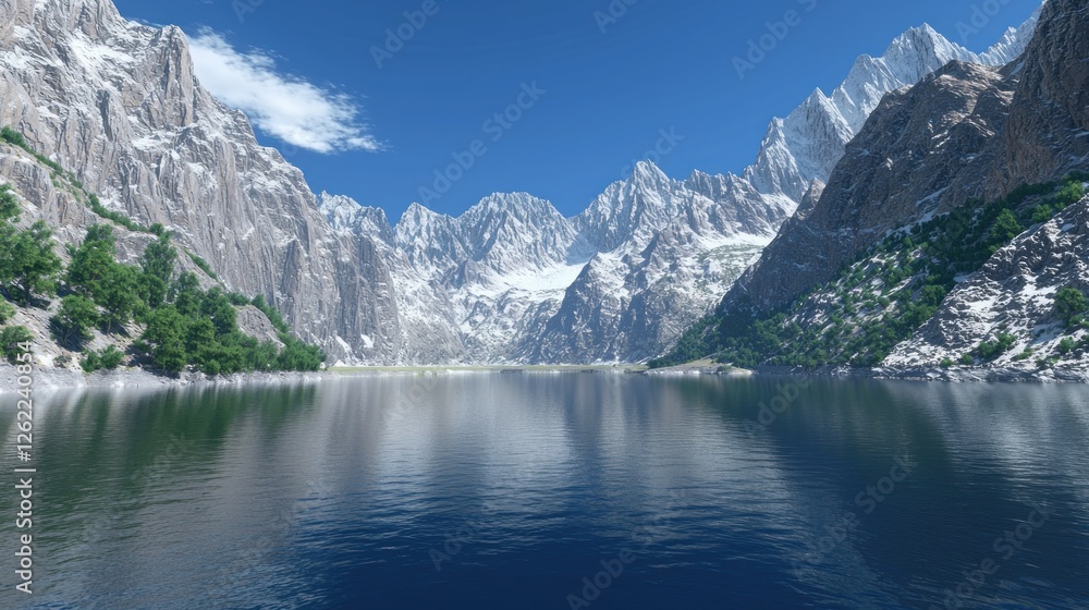 Mountain Lake Scenic View