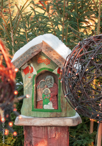 religions craft made of wood