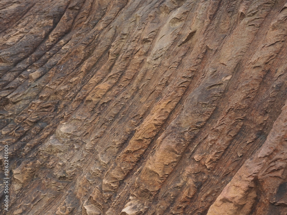 Fototapeta premium Rock surface from machine drilling 