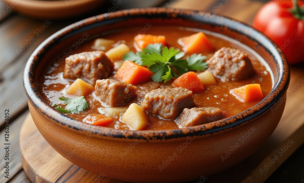 Savory stew with vegetables and meat Savory stew with vegetables and meat