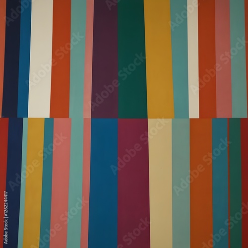 Seamless colorful striped and geometric patterns for fabric and wallpaper design