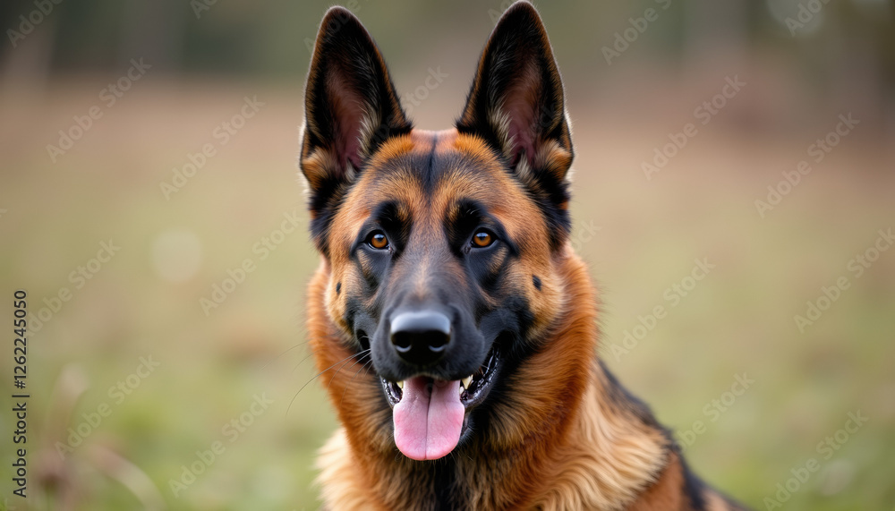 German Shepherd Portrait - Faithful Companion German Shepherd Portrait - Faithful Companion