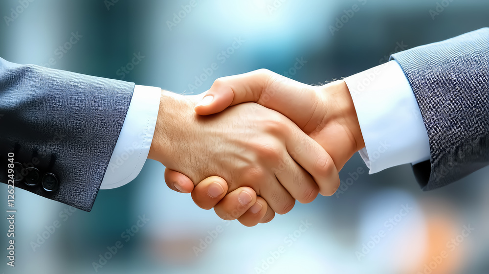 Confident young leader shaking hands with a mentor, symbolizing career advancement and skillbuilding in leadership Confident young leader shaking hands with a mentor, symbolizing career advancement and skillbuilding in leadership