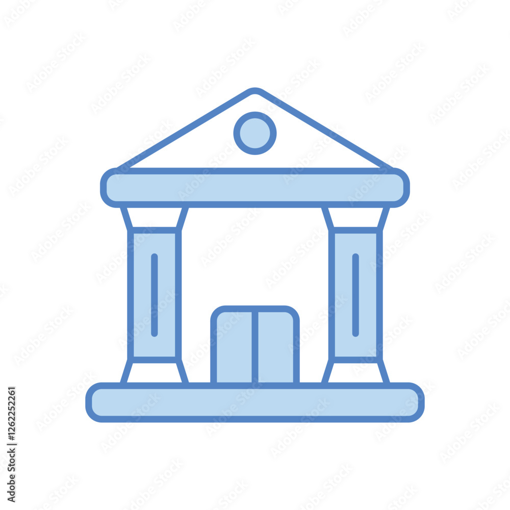 Bank Building vector icon