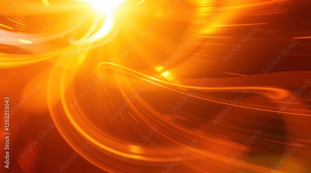 Obraz premium Abstract Light Streaks Background with Vibrant Orange and Yellow Hues