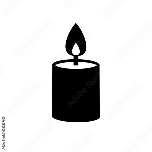 Candle icon vector svg