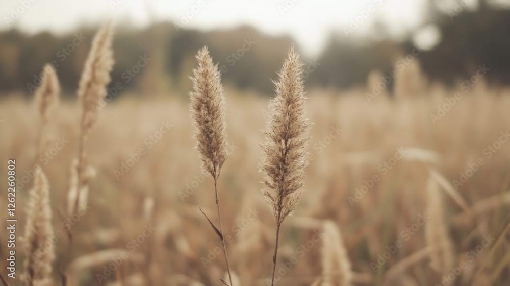 Autumn field grasses, tranquil scene, nature background, website design Autumn field grasses, tranquil scene, nature background, website design