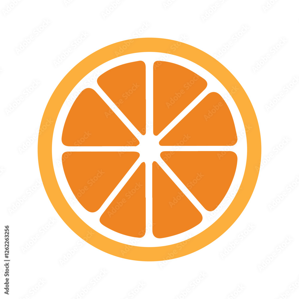 Abstract Vector Orange Fruit Icon or Logo Design Template Abstract Vector Orange Fruit Icon or Logo Design Template