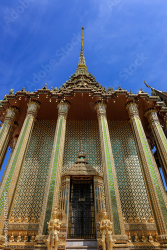 Places inside Wat Phra Kaew Grand Palace. Here are the main tourist attractions in Bangkok, Thailand. photo