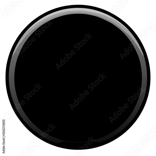 black glossy button