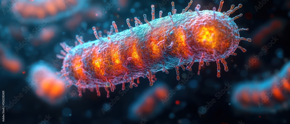 Closeup of Bacteria with Genetic Mutations Closeup of Bacteria with Genetic Mutations