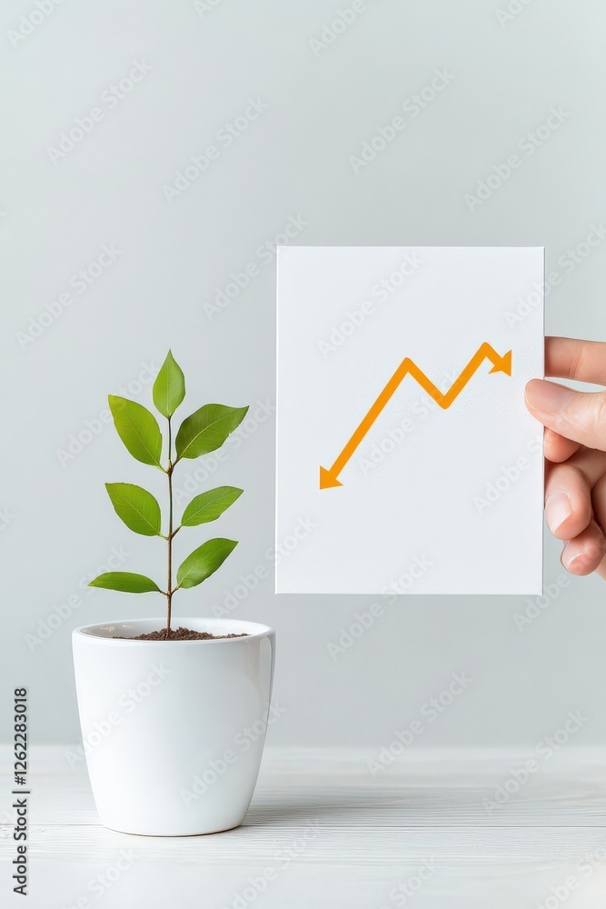 A digital artist tracking print sales over time with a line graph. A digital artist tracking print sales over time with a line graph.