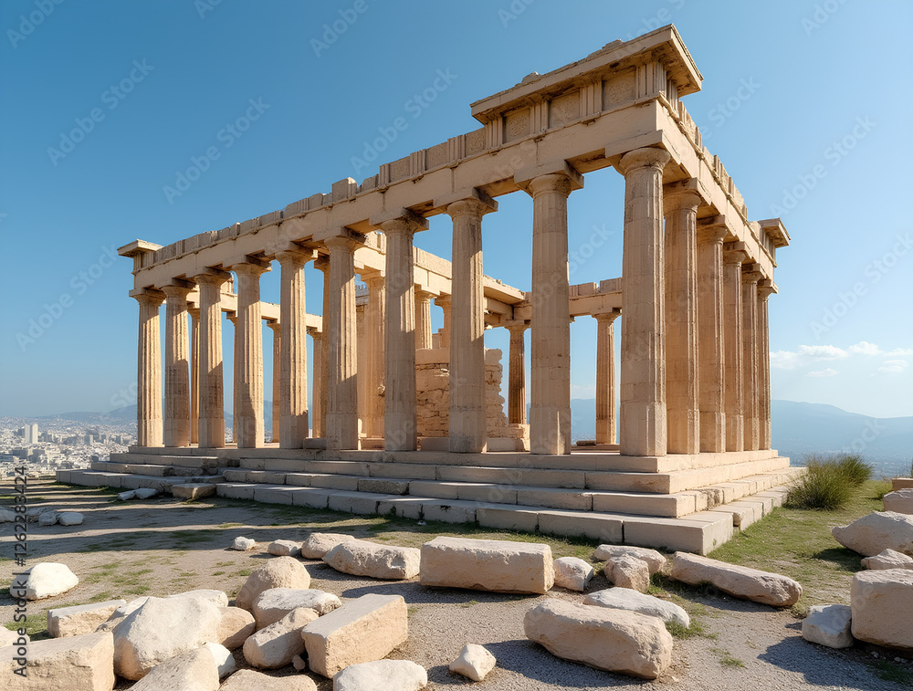Obraz premium The ancient Temple of Hephaestus in Athens, Greece.