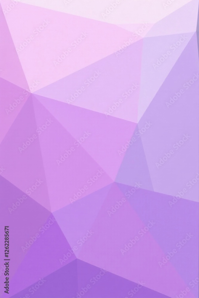 Obraz premium Abstract Purple Geometric Low Poly Background Design Featuring a Gradient of Pastel Shades