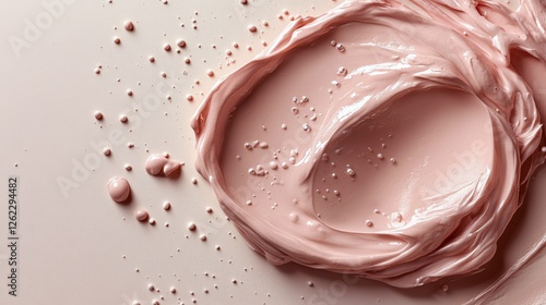 Close up of creamy texture with water droplets on surface