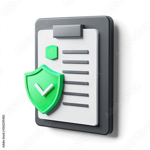 Secure Document Clipboard - White Background