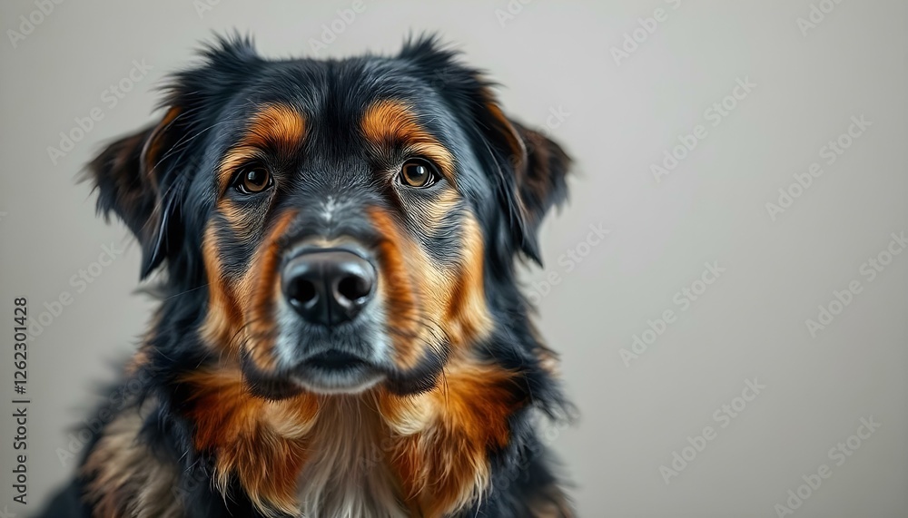 Kromfohrländer Dog in Soft Natural Lighting with Focused Gaze Kromfohrländer Dog in Soft Natural Lighting with Focused Gaze