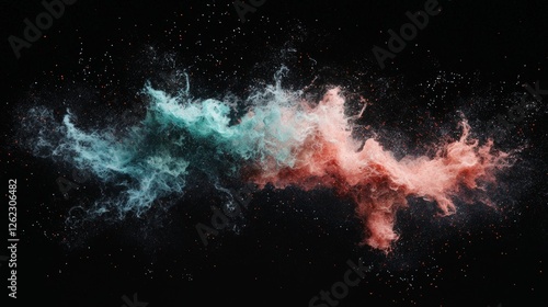 An abstract depiction of electricity is conveyed through multiple energy rays, shiny glowing lights, and a highly realistic appearance with intricate details