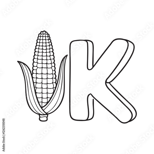 An illustration of kernel beside letter K