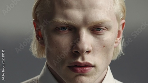 portrait of young blond man