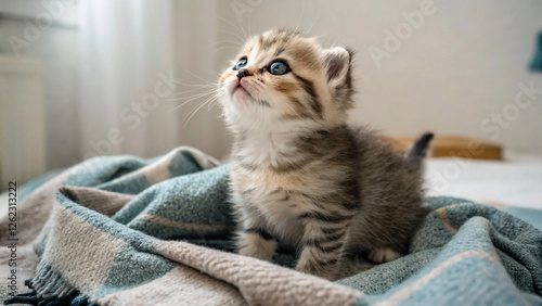 Wallpaper Mural little kitten sleeping Torontodigital.ca