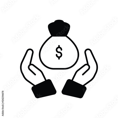 Net Worth vector icon