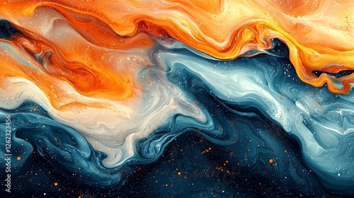 Retro 90s style comics illustration, adorned with pop art motifs, set against a wild and psychedelic backdrop, Stock