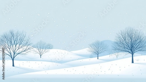 Wallpaper Mural Snowy Winter Landscape Torontodigital.ca