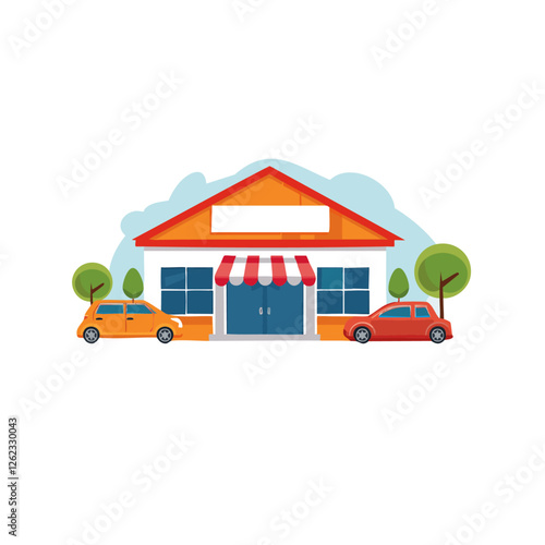 car repair shop logo vector icon design