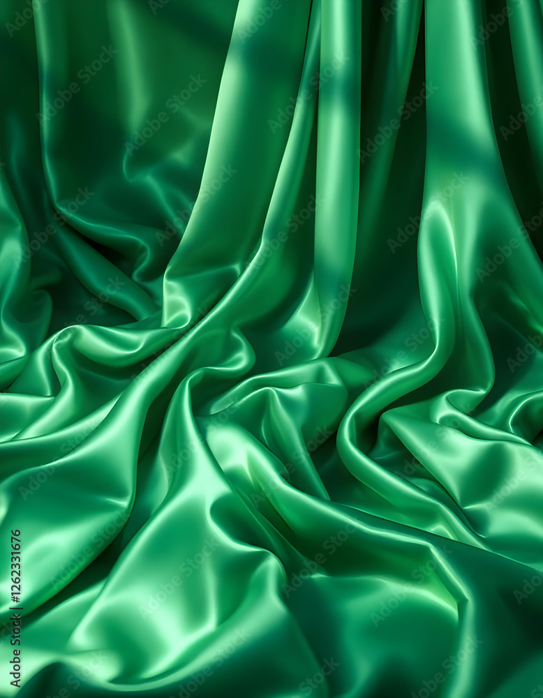 Fototapeta premium green silk background