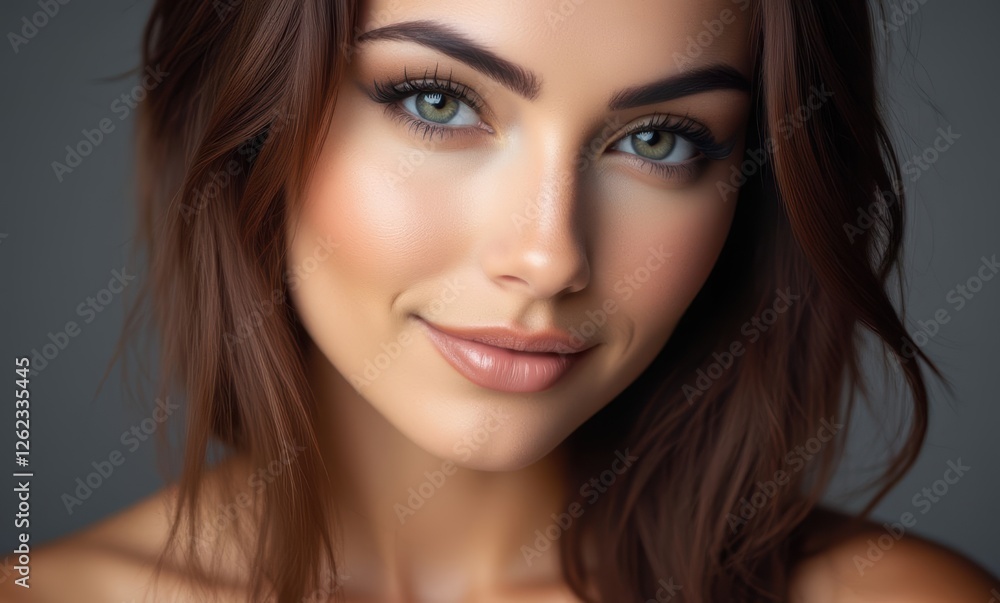 Close-up portrait of a young woman Close-up portrait of a young woman
