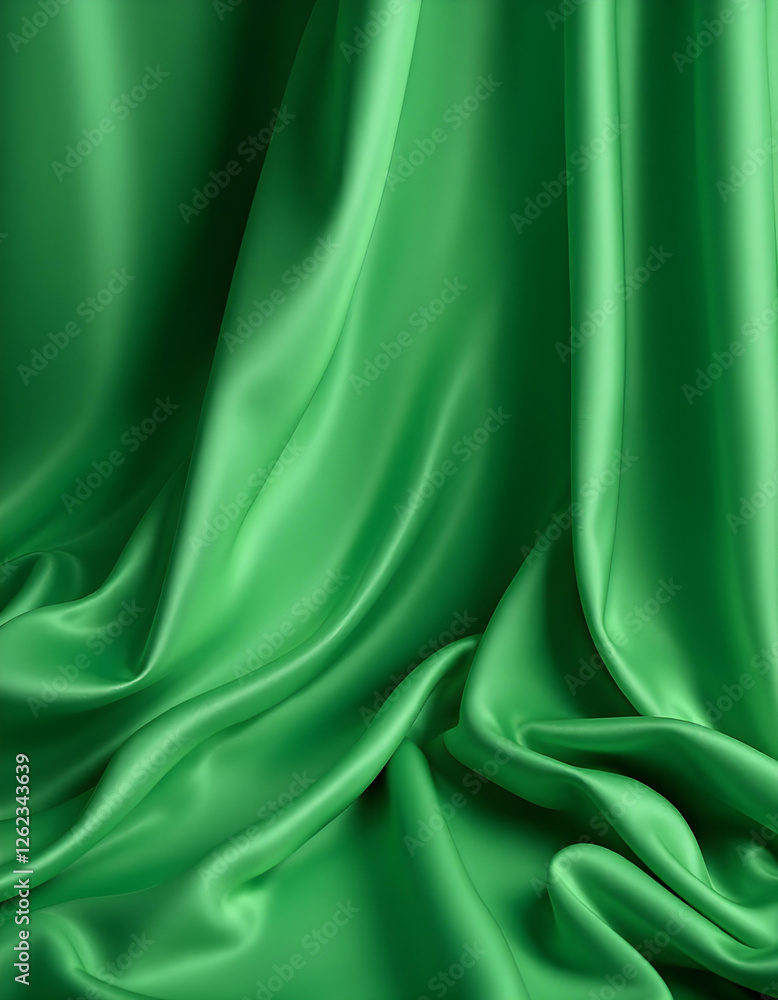 Obraz premium green silk background