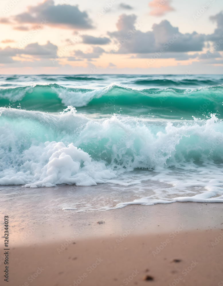 Fototapeta premium waves on the beach