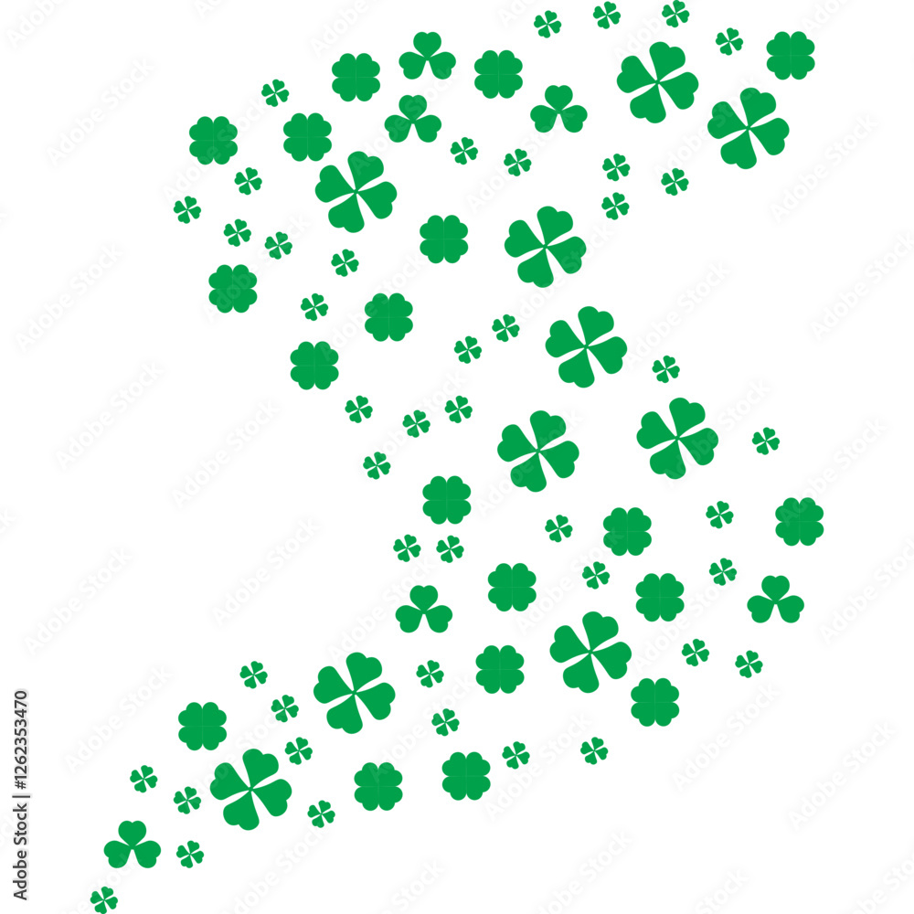 St Patricks Day clover wave St Patricks Day clover wave