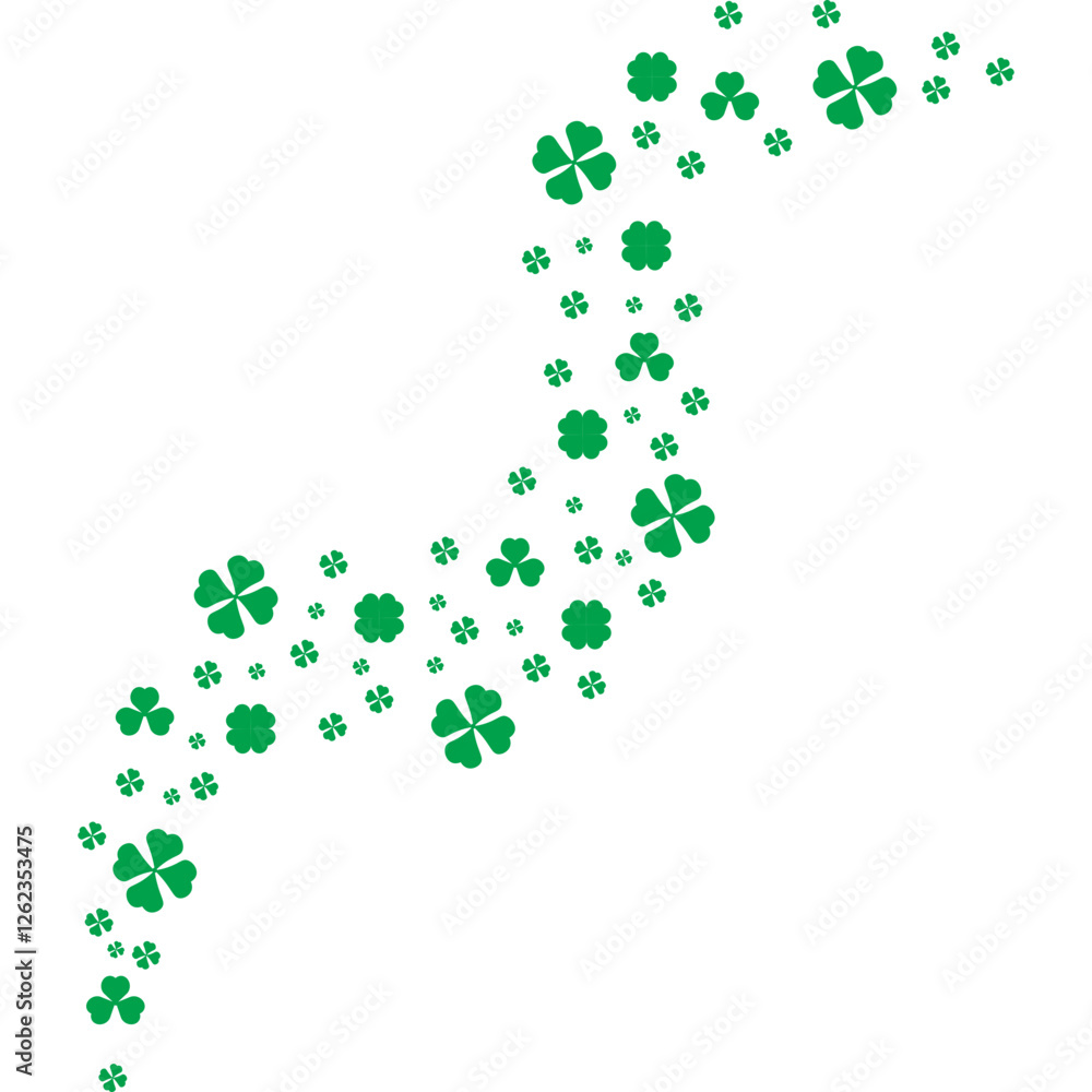 St Patricks Day clover wave St Patricks Day clover wave