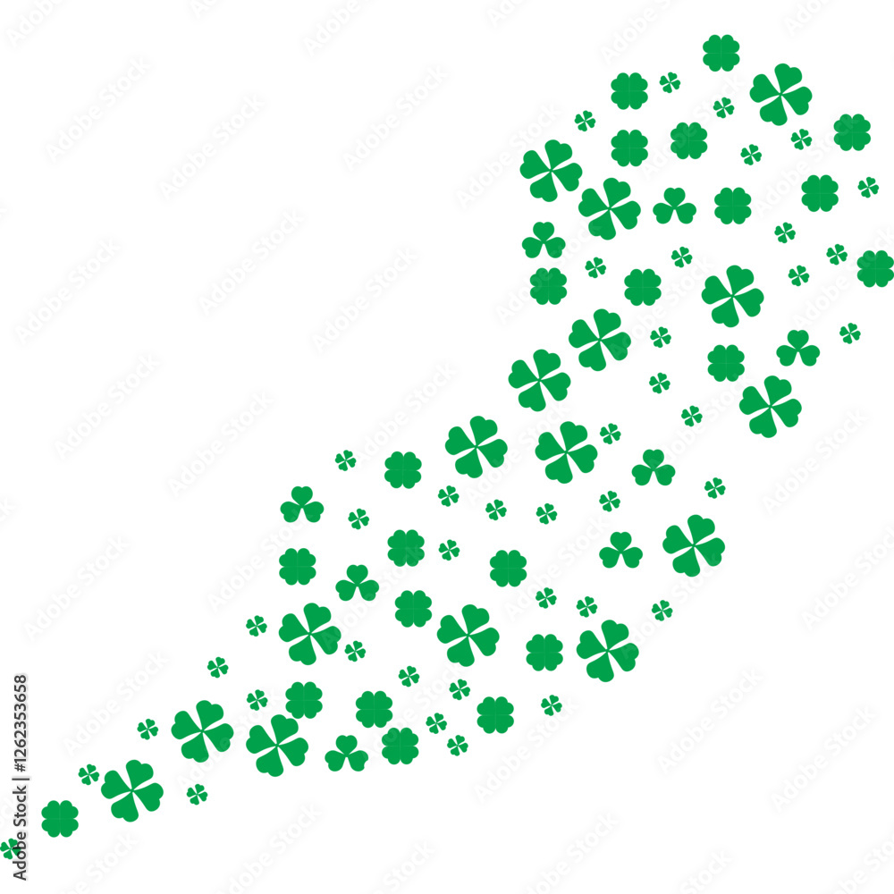 St Patricks Day clover wave St Patricks Day clover wave
