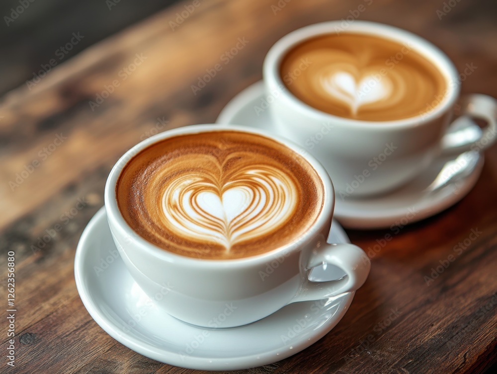 Minimalistic coffee in a stylish interior with clean and modern decor elements Minimalistic coffee in a stylish interior with clean and modern decor elements